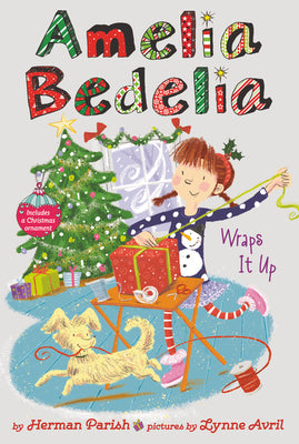 Book cover for Amelia Bedelia Special Edition Holiday Chapter Book #1: Amelia Bedelia Wraps It Up: A Christmas Holiday Book for Kids