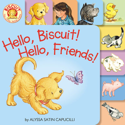 Book cover for Hello, Biscuit! Hello, Friends! Tabbed Board Book