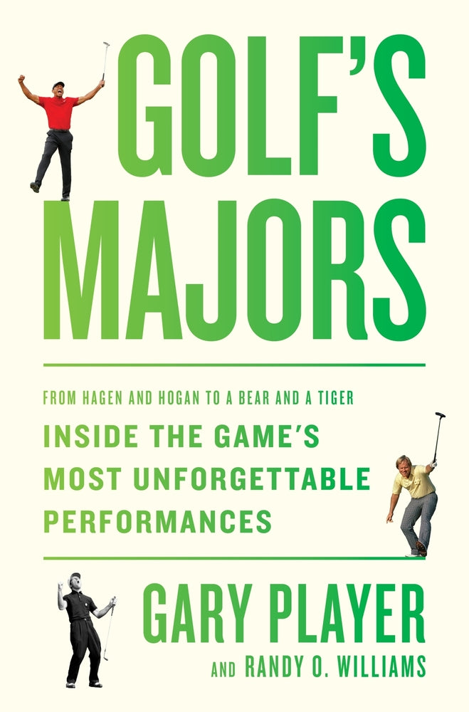 Book cover for Golf's Majors: From Hagen and Hogan to a Bear and a Tiger, Inside the Game's Most Unforgettable Performances