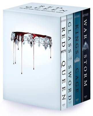 Book cover for Red Queen 4-Book Paperback Box Set: Red Queen, Glass Sword, King's Cage, War Strom