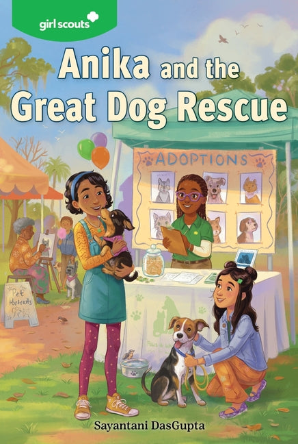 Book cover for Girl Scouts: Anika and the Great Dog Rescue