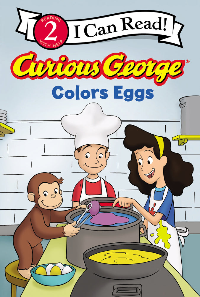 Book cover for Curious George Colors Eggs