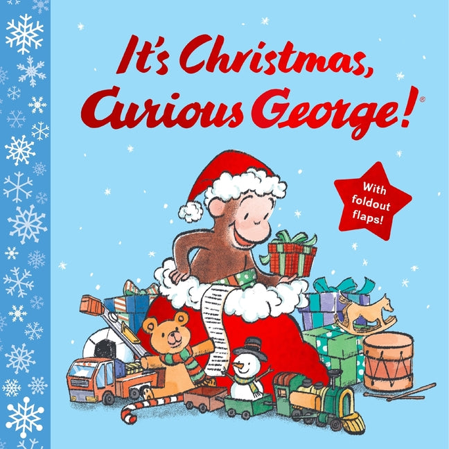 Book cover for It's Christmas, Curious George!