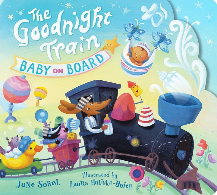 Book cover for Goodnight Train Baby on Board