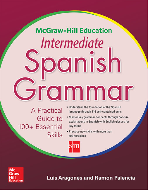 Book cover for McGraw-Hill Education Intermediate Spanish Grammar