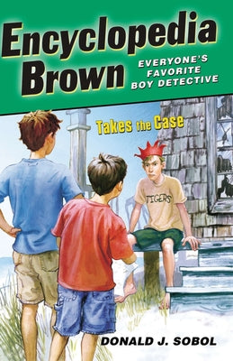 Book cover for Encyclopedia Brown Takes the Case