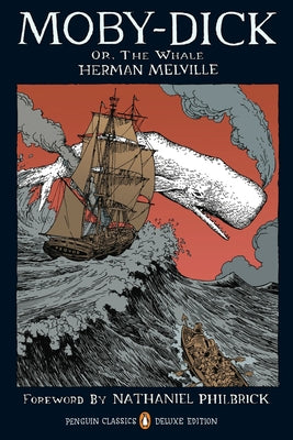Book cover for Moby-Dick: Or, the Whale (Penguin Classics Deluxe Edition)