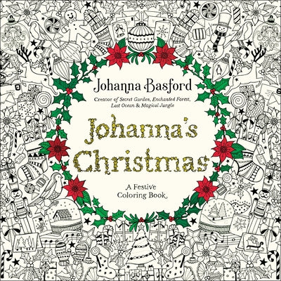 Book cover for Johanna's Christmas: A Festive Coloring Book for Adults