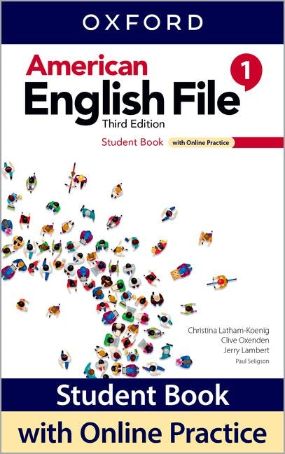 Book cover for American English File 3e Student Book 1 and Online Practice Pack [With eBook]