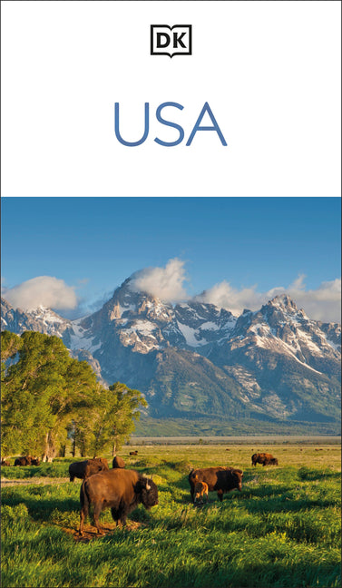 Book cover for DK USA: Must-See Sights. Culture & History. Detailed Maps & Tours. Covers New York, Los Angeles, Las Vegas,