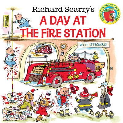 Book cover for Richard Scarry's a Day at the Fire Station