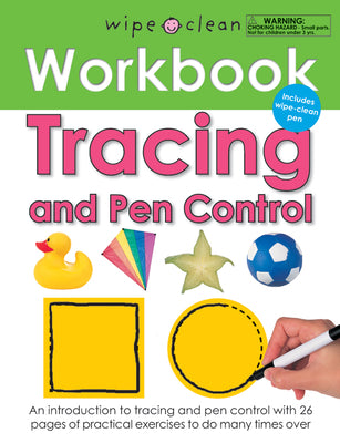 Book cover for Wipe Clean Workbook Tracing and Pen Control: Includes Wipe-Clean Pen [With Wipe Clean Pen]
