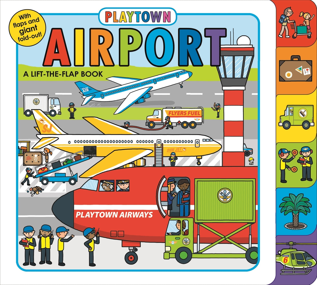 Book cover for Playtown: Airport: A Lift-The-Flap Book