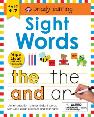 Book cover for Wipe Clean Workbook: Sight Words (Enclosed Spiral Binding): Ages 4-7; Wipe-Clean with Pen & Flash Cards