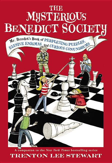 Book cover for The Mysterious Benedict Society: Mr. Benedict's Book of Perplexing Puzzles, Elusive Enigmas, and Curious