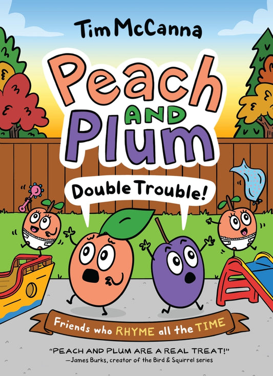 Book cover for Peach and Plum: Double Trouble! (a Graphic Novel)