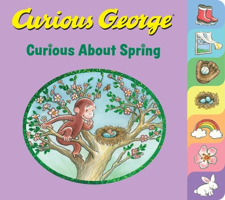 Book cover for Curious George Curious about Spring Tabbed Board Book