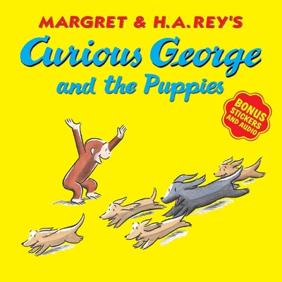 Book cover for Curious George and the Puppies [With Bonus Stickers and Audio]