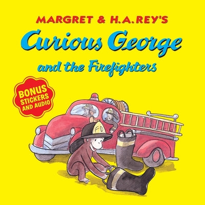 Book cover for Curious George and the Firefighters [With Bonus Stickers and Audio]
