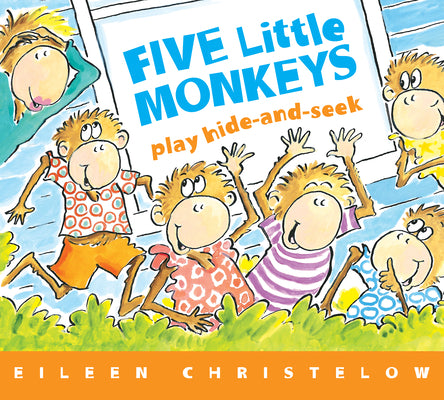 Book cover for Five Little Monkeys Play Hide and Seek Board Book