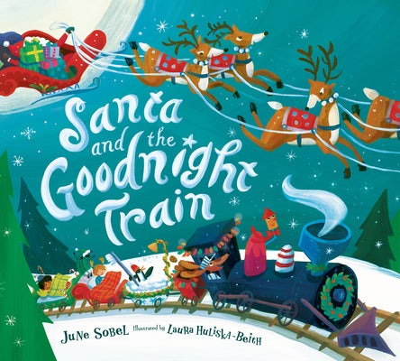 Book cover for Santa and the Goodnight Train Board Book: A Christmas Holiday Book for Kids