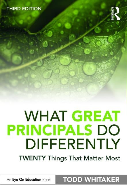Book cover for What Great Principals Do Differently: Twenty Things That Matter Most