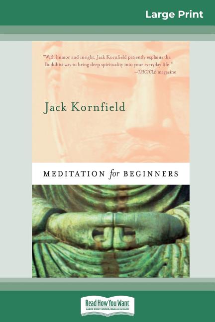 Book cover for Meditation For Beginners (16pt Large Print Edition)