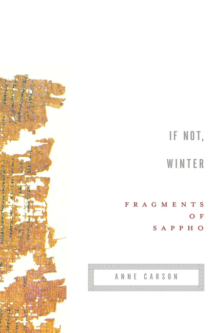 Book cover for If Not, Winter: Fragments of Sappho