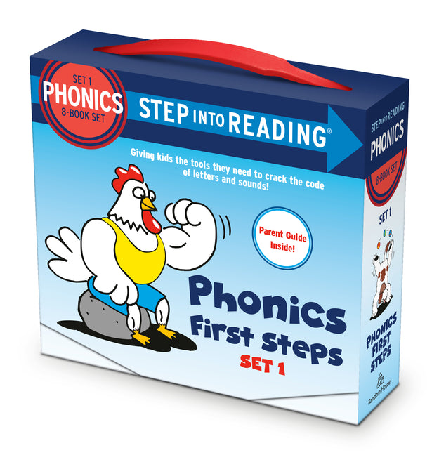 Book cover for Step Into Reading Set 1 Phonics First Steps Box Set: Includes 8 Easy-To-Decode Books and Parent Guide