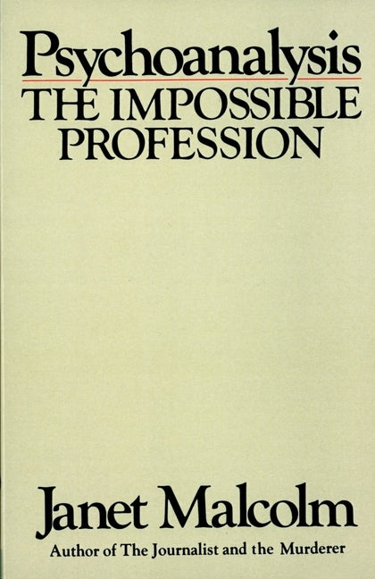 Book cover for Psychoanalysis: The Impossible Profession