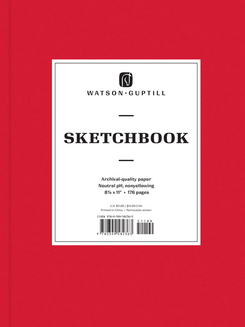 Book cover for Large Sketchbook (Ruby Red)