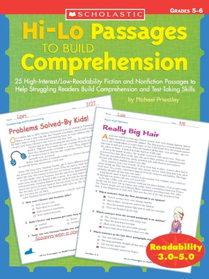 Book cover for Hi-Lo Passages to Build Comprehension: Grades 5?6: 25 High-Interest/Low Readability Fiction and Nonfiction Passages to Help Struggling Readers Build C