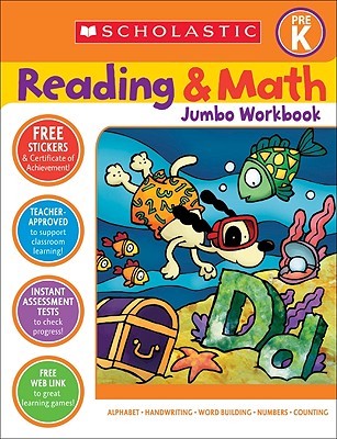 Book cover for Reading & Math Jumbo Workbook: Grade Prek