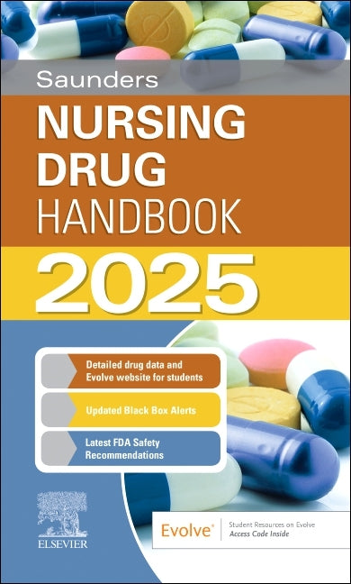 Book cover for Saunders Nursing Drug Handbook 2025