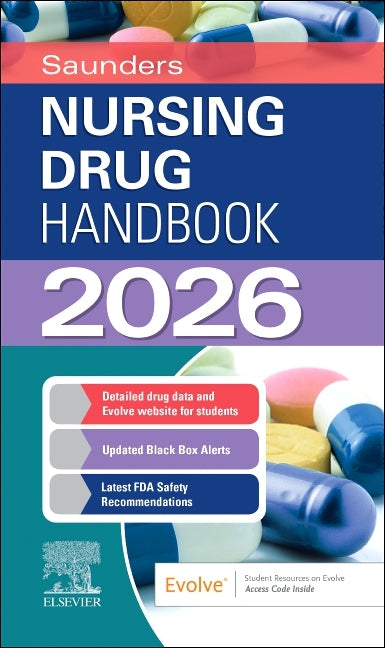 Book cover for Saunders Nursing Drug Handbook 2026