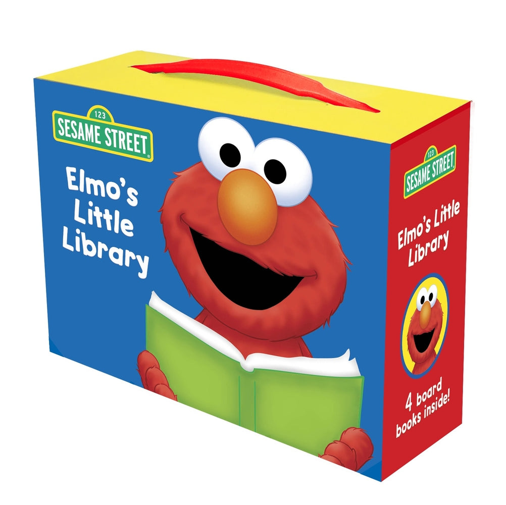 Book cover for Elmo's Little Library (Sesame Street): Elmo's Mother Goose; Elmo's Tricky Tongue Twisters; Elmo Says; Elmo's ABC Book