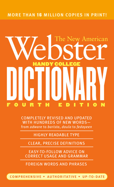 Book cover for New American Webster Handy College Dictionary: Fourth Edition (Revised & Updated)