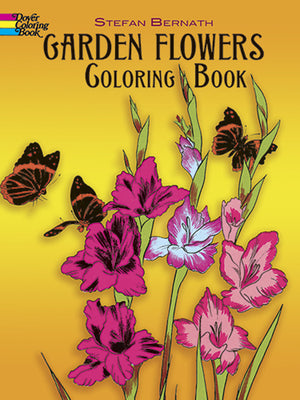 Book cover for Garden Flowers Coloring Book