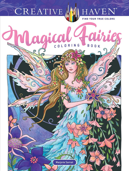 Book cover for Creative Haven Magical Fairies Coloring Book