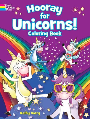 Book cover for Hooray for Unicorns! Coloring Book