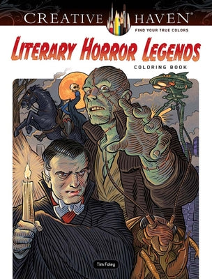 Book cover for Creative Haven Literary Horror Legends Coloring Book