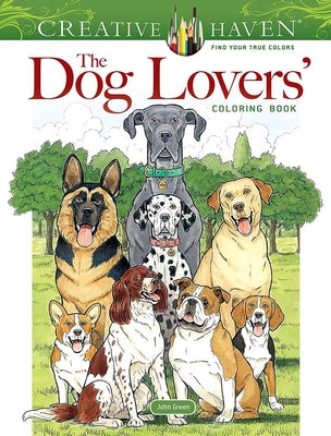 Book cover for Creative Haven the Dog Lovers' Coloring Book