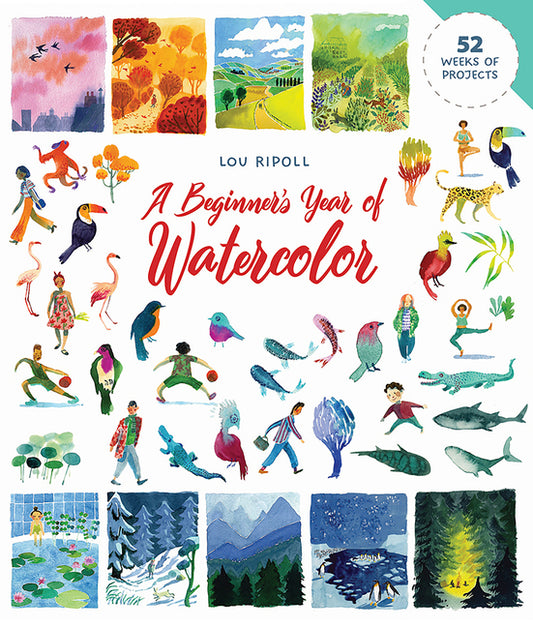 Book cover for Beginner's Year of Watercolor