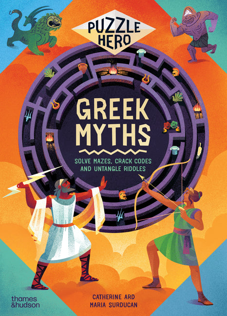 Book cover for Greek Myths: Solve Mazes, Crack Codes and Untangle Riddles