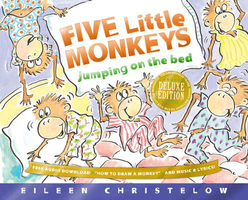 Book cover for Five Little Monkeys Jumping on the Bed Deluxe Edition