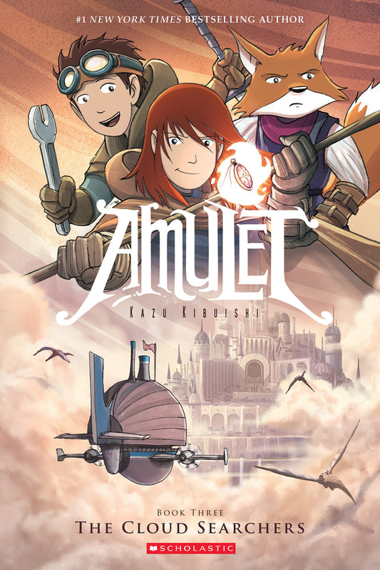 Book cover for The Cloud Searchers: A Graphic Novel (Amulet #3): Volume 3