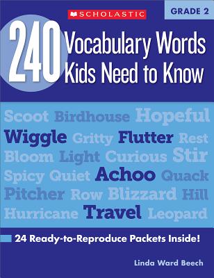 Book cover for 240 Vocabulary Words Kids Need to Know: Grade 2: 24 Ready-To-Reproduce Packets Inside!