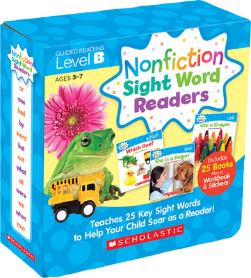Book cover for Nonfiction Sight Word Readers: Guided Reading Level B (Parent Pack): Teaches 25 Key Sight Words to Help Your Child Soar as a Reader!