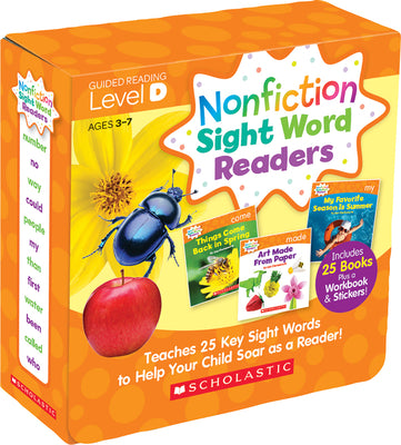 Book cover for Nonfiction Sight Word Readers: Guided Reading Level D (Parent Pack): Teaches 25 Key Sight Words to Help Your Child Soar as a Reader!