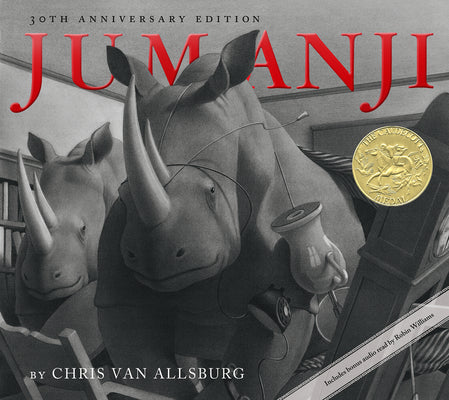 Book cover for Jumanji 30th Anniversary Edition: A Caldecott Award Winner [With Audio Download]